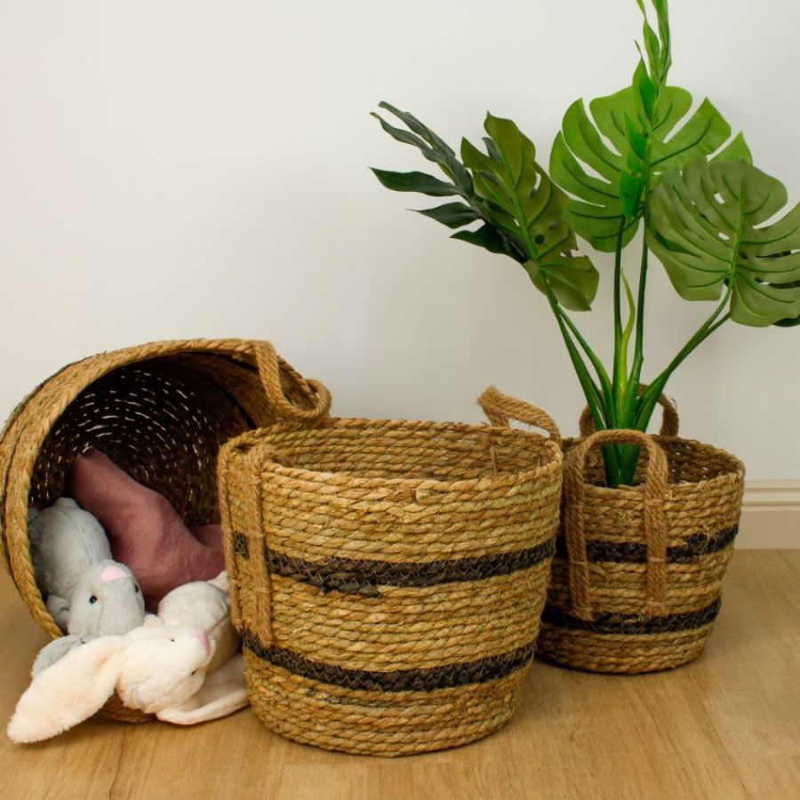 Seagrass Rope Storage Basket Natural