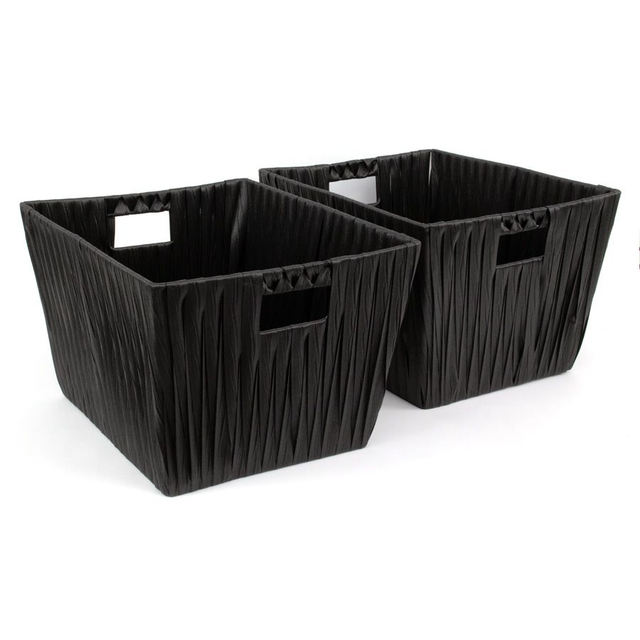 Hudson Storage Basket Black - Set of 2