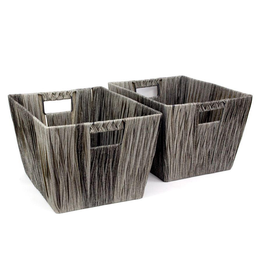 Hudson Storage Basket Grey - Set of 2