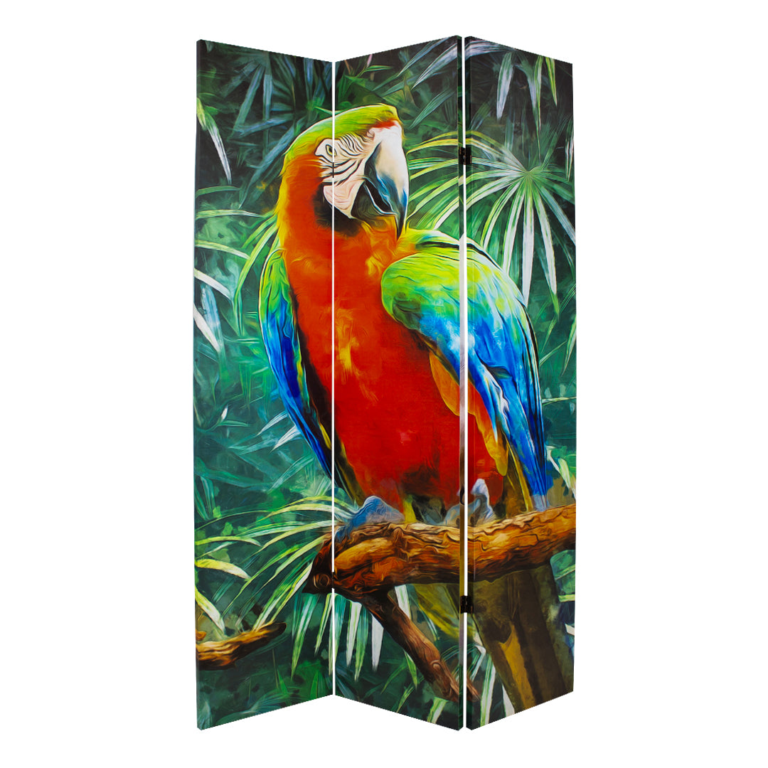 Canvas Aussie Birds Room Divider Screen