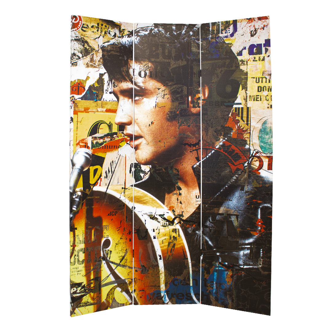 Canvas Marilyn and Elvis Room Divider Screen