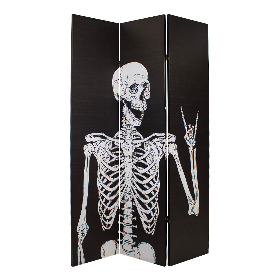 Canvas Peace Skeleton Room Divider Screen