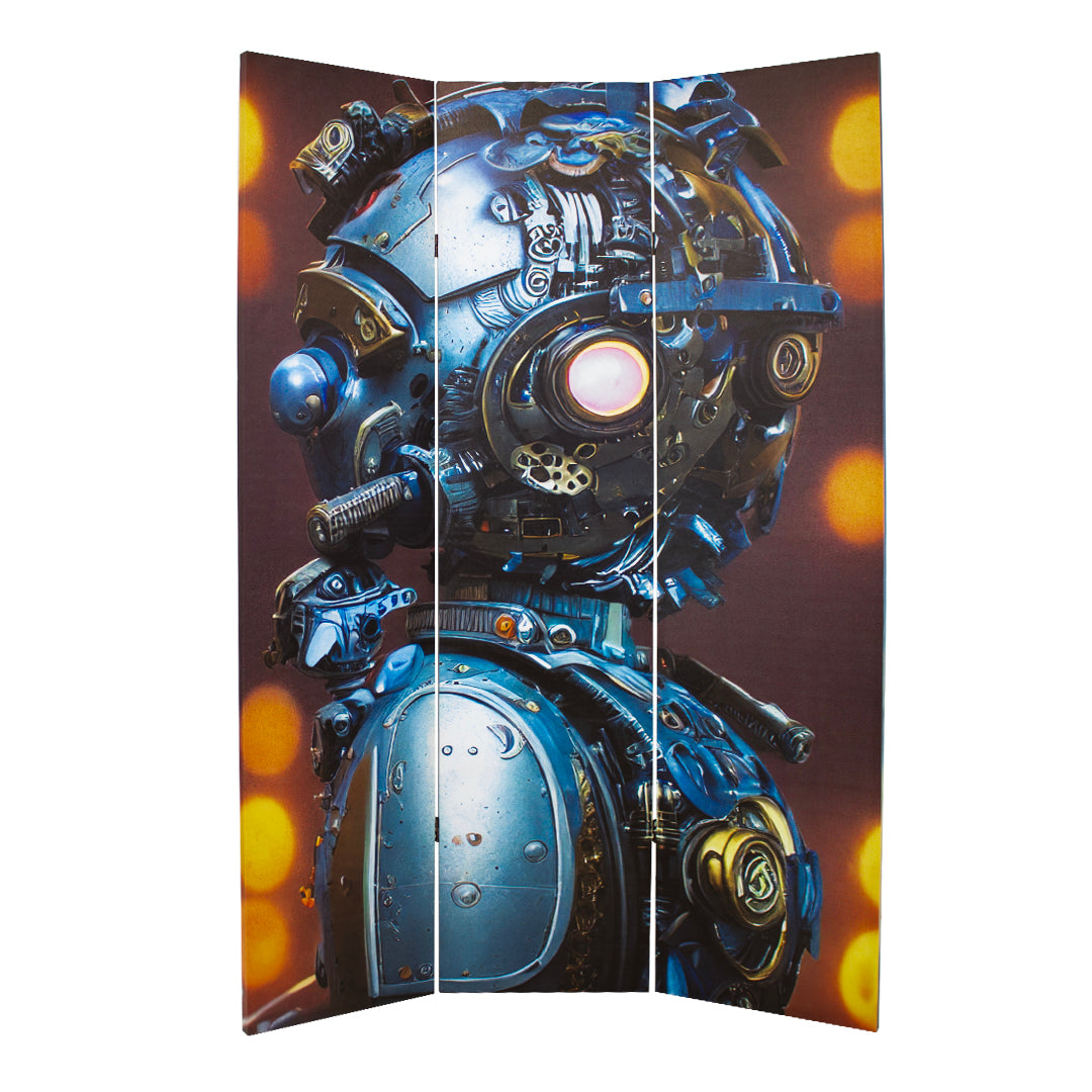 Canvas Metal Action Figure Room Divider Screen
