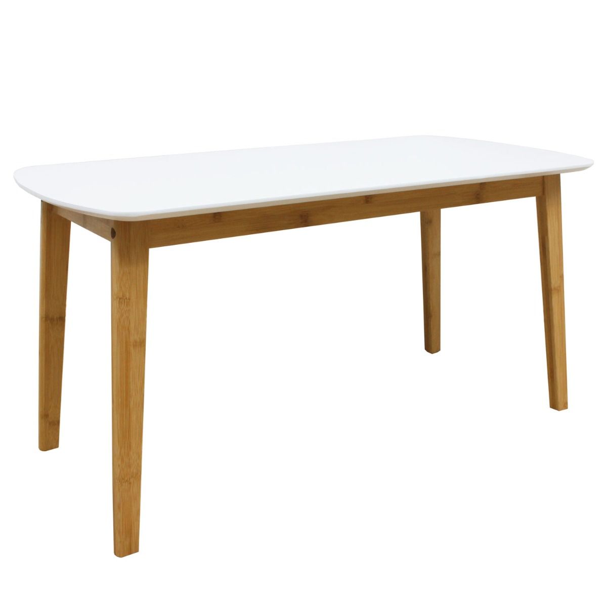 Wooden Rectangle White Table Small