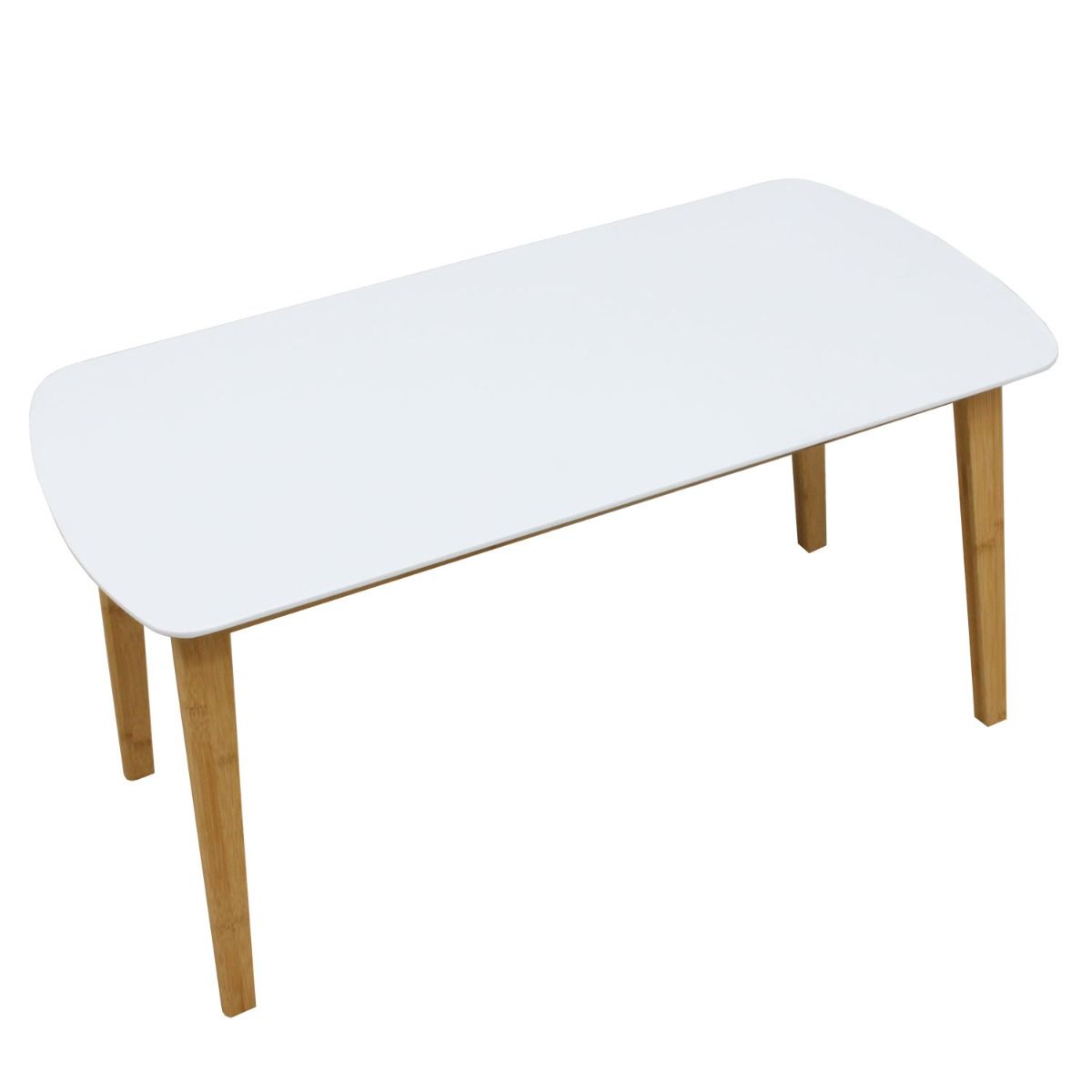 Wooden Rectangle White Table Small