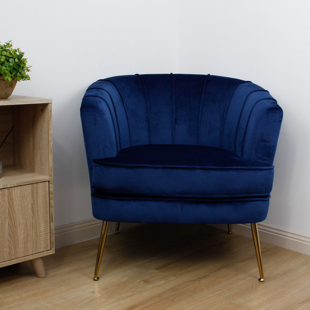 Hanna Tub Chair Dark Blue