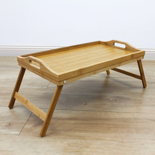 Bamboo Folding Tray Table