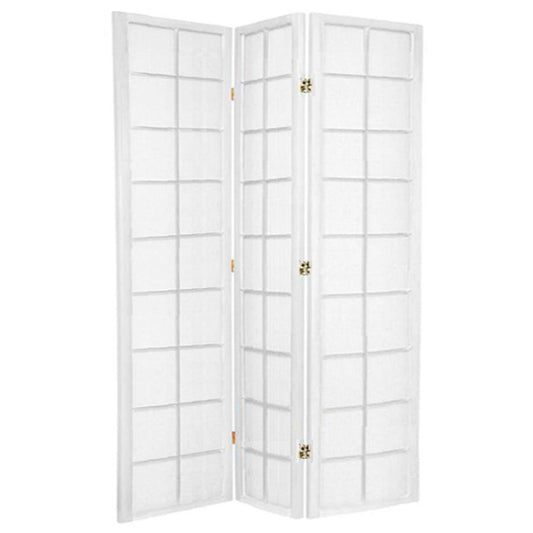 Zen Room Divider Screen White 3 Panel