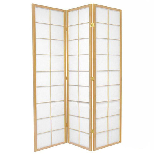 Zen Room Divider Screen Natural 3 Panel