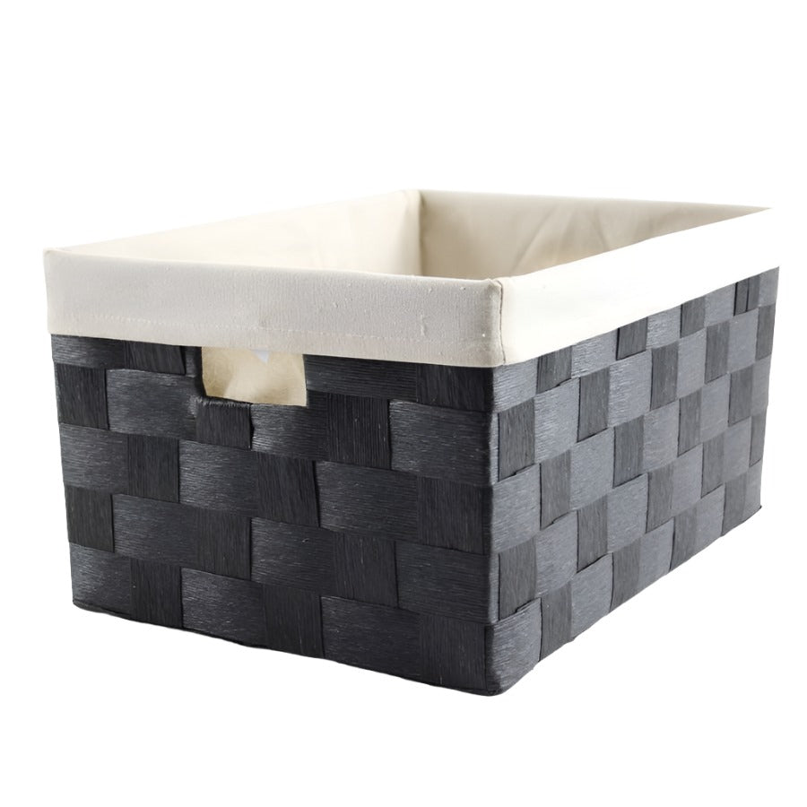 Linear Storage Basket Black