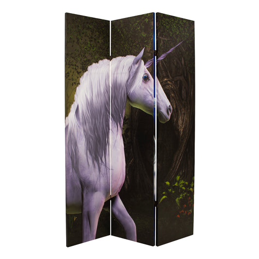 Canvas Magical Unicorns Room Divider Screen