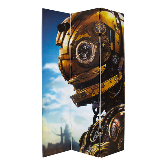 Canvas Metal Action Figure Room Divider Screen