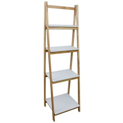 Wooden Shelving Unit Fold Up 4 Tier