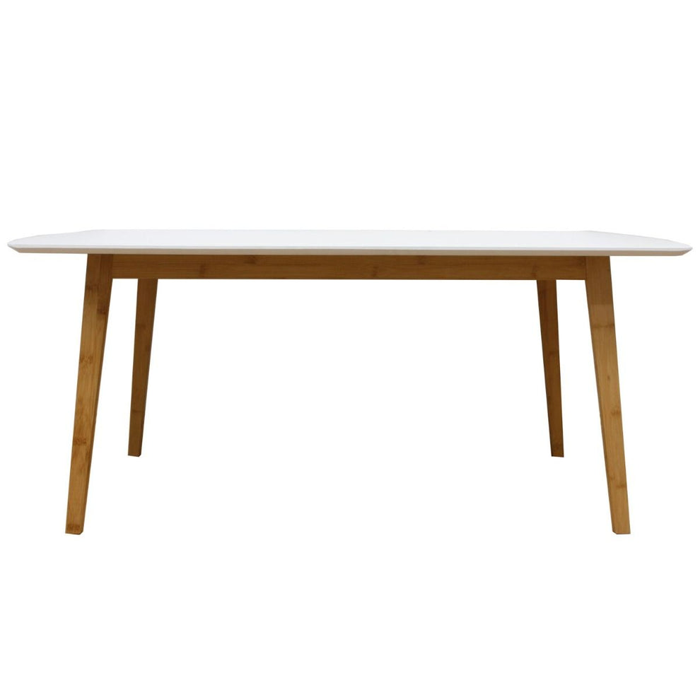 Wooden Rectangle Table White Medium – Home Storage & Living