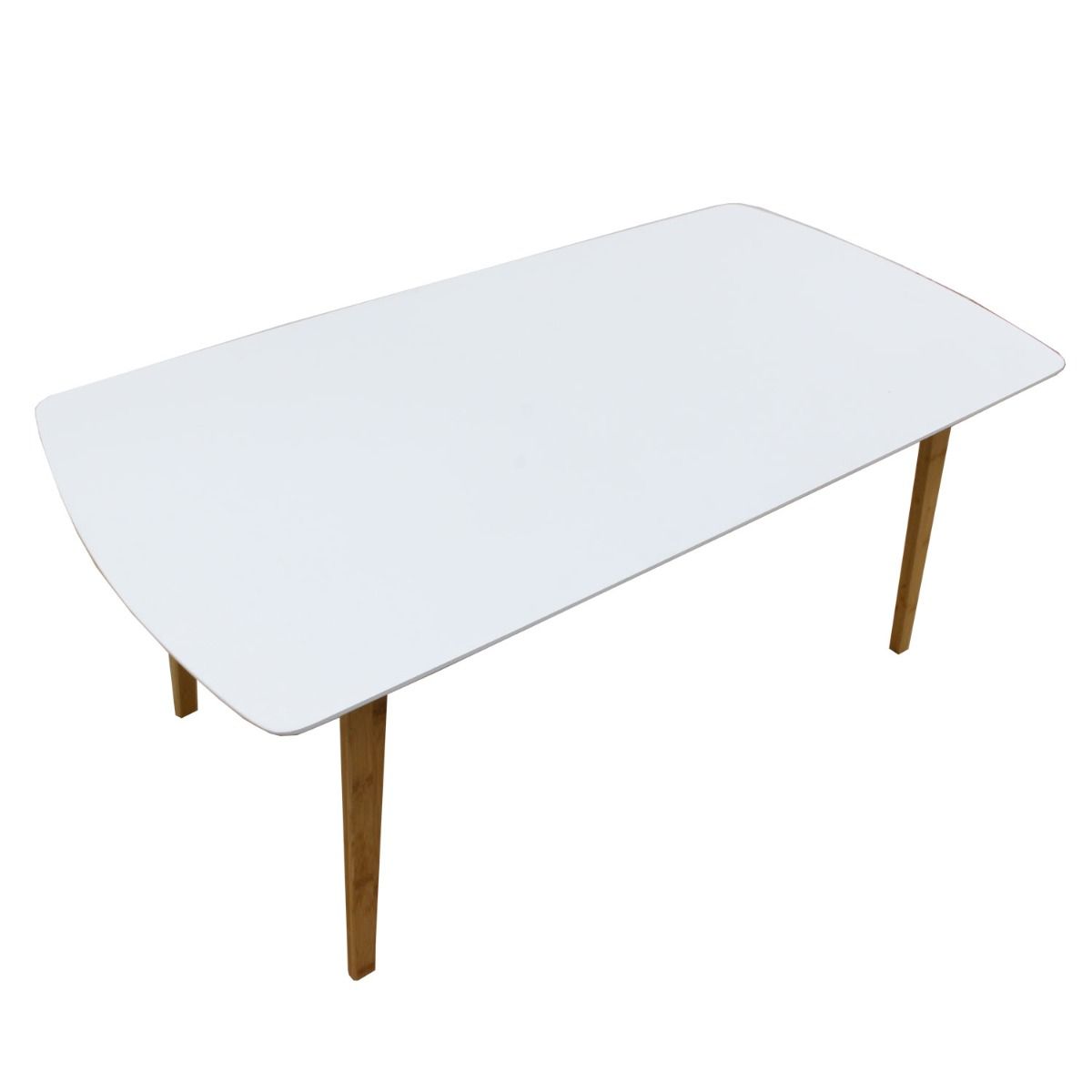 Wooden Rectangle Table White Medium