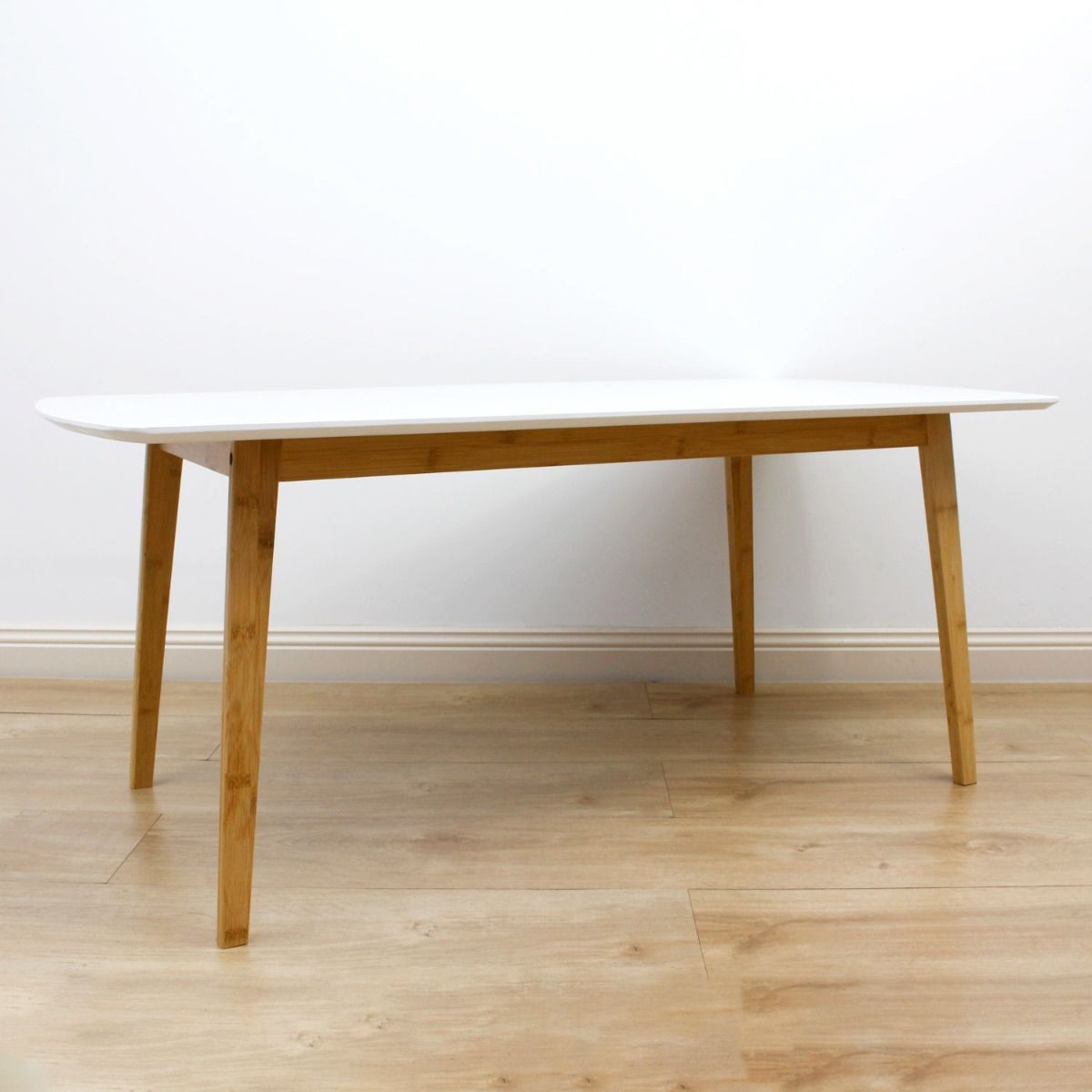 Wooden Rectangle Table White Medium