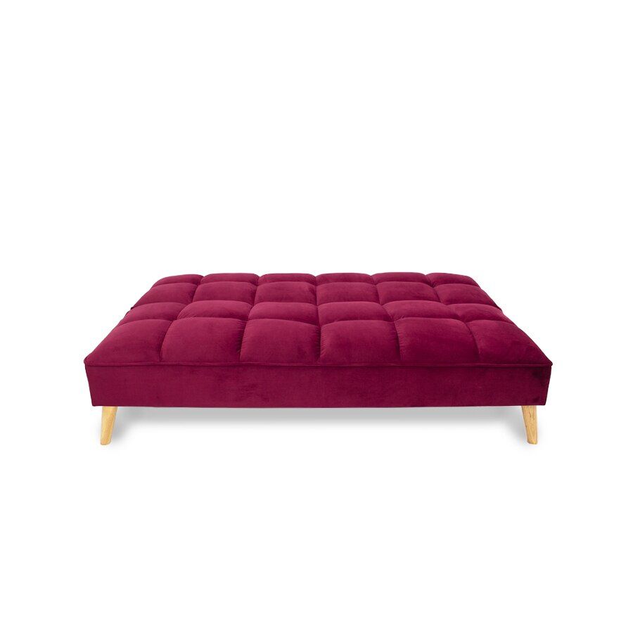 Claire Sofa Bed Velvet Burgundy