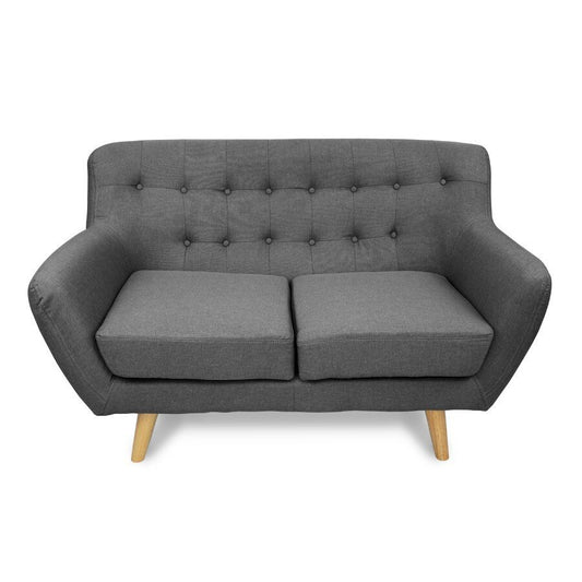 Sally 2 Seater Armchair Grey