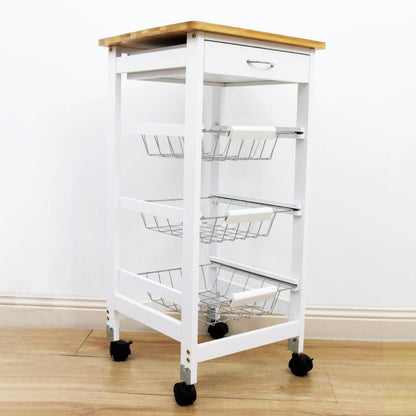 Wooden Kitchen Trolley