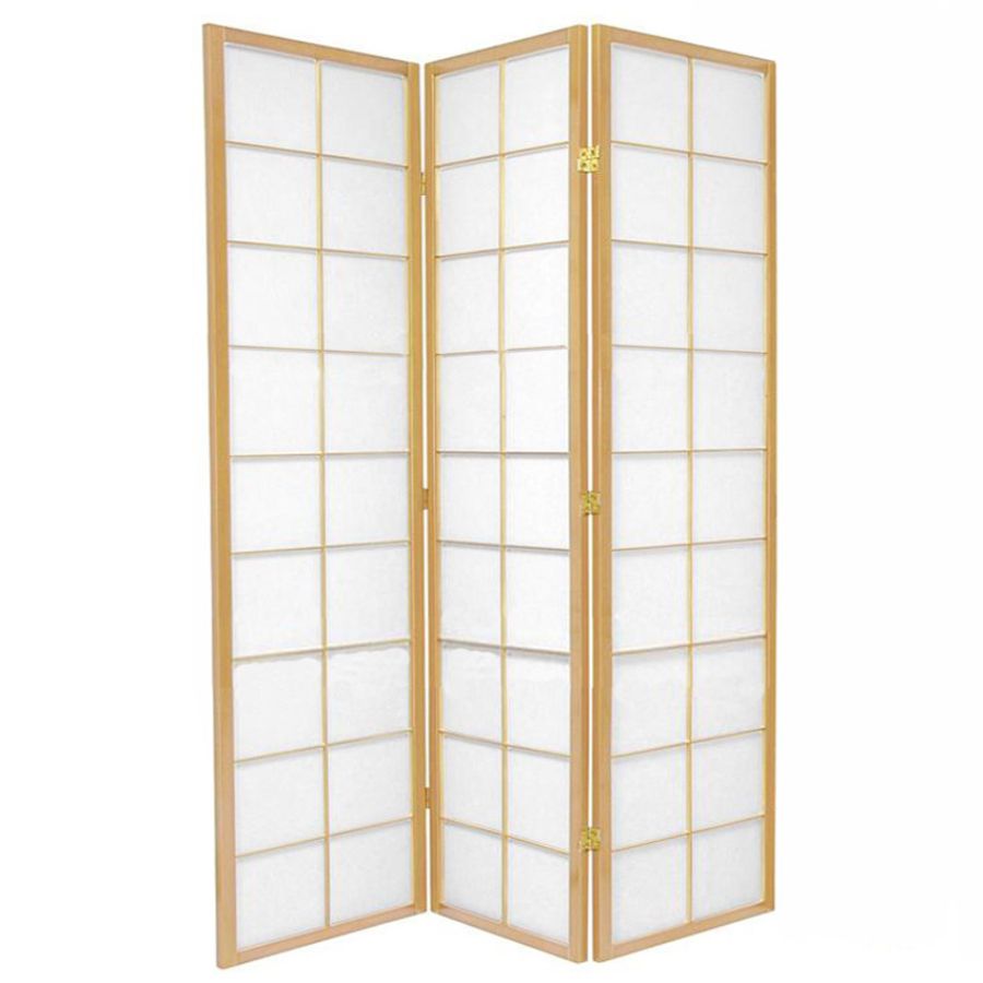 Zen Room Divider Screen Natural 3 Panel