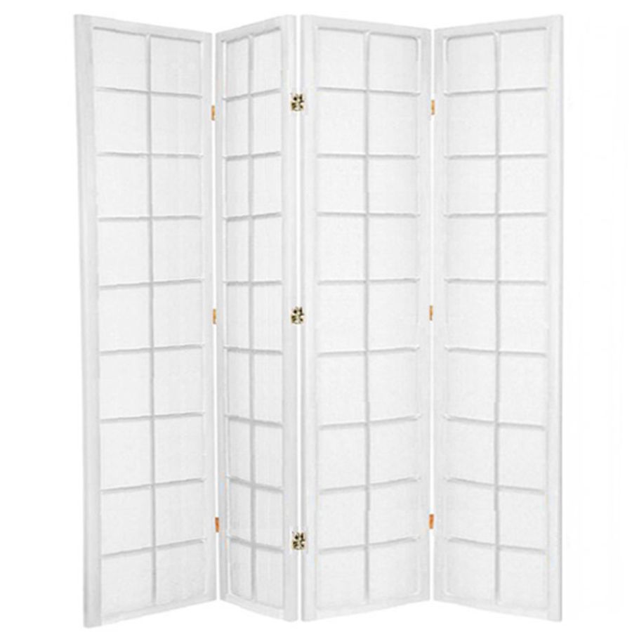 Zen Roon Dividers Zen Room Divider Screen White 4 Panel – Home Storage & Living
