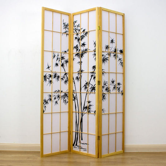 Zen Garden Room Divider Screen Natural 3 Panel