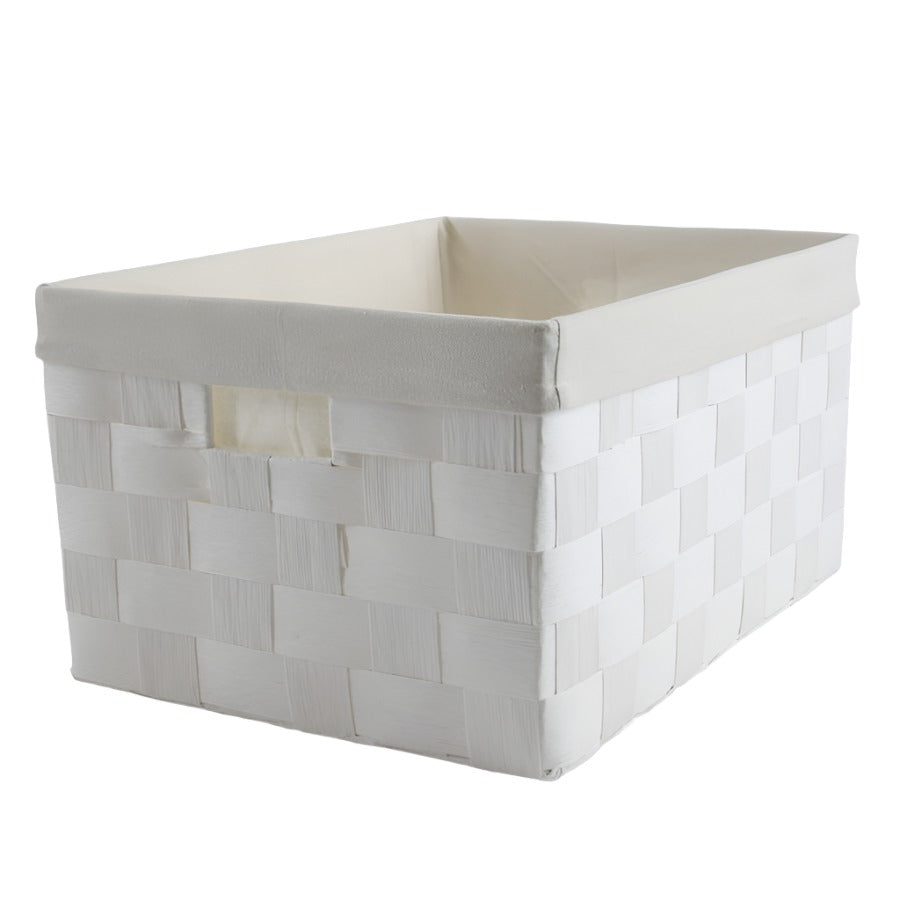 Linear Storage Basket White