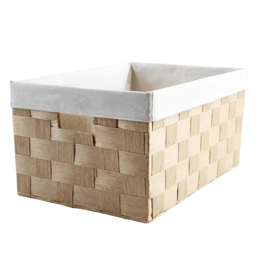 Linear Storage Basket Beige